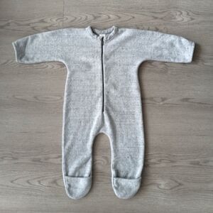 COS Cozy Fleece Baby Romper Grey 9-12m